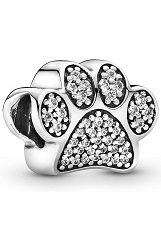 admirable paw silver cubic zirconia Pandora baby charm